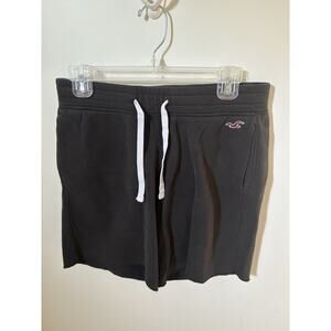 Hollister California Mens Size S Sweat Shorts Fleece Pull On Pockets Black